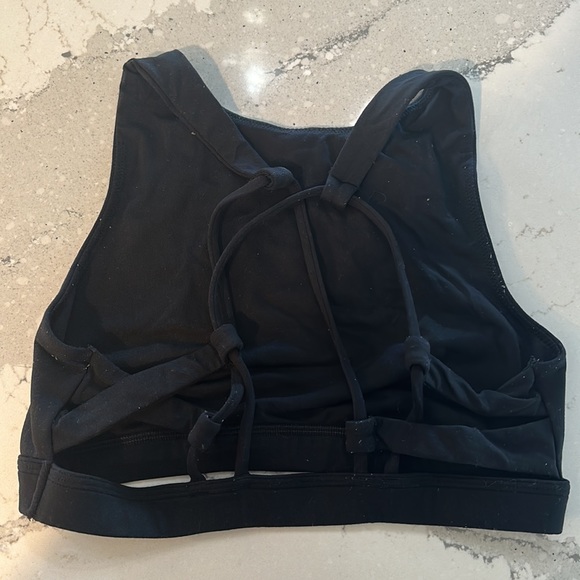 Aerie Chill.Play.Move. High Neck Open Back Design Sports Bra - Picture 1 of 4